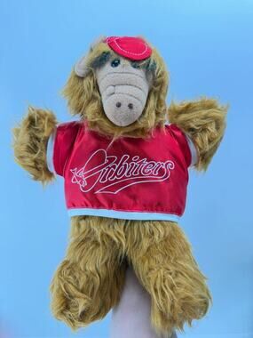 ALF Orbiters Baseball #1 Plush Hand Puppet Red Jersey Alien Character